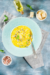 Pumpkin parmesan soup