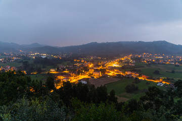 View from Las Gandarillas, little town at east Cantabria, rural region of Spain.