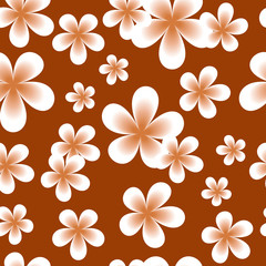 Fototapeta premium Elegant seamless pattern with hand drawn decorative flowers, design elements. Floral pattern for wedding invitations, cards, wallpaper, scrapbooking, printing, gift wrapping, manufacturing.