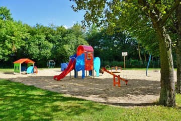 Obraz na płótnie Canvas Children play area - toys outdoor - Children's Playground 