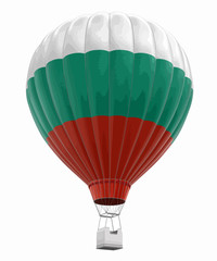 Hot Air Balloon with Bulgarian Flag. Image with clipping path