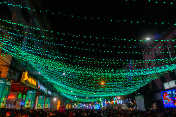 Decorative lighting at Park Street, Kolkata