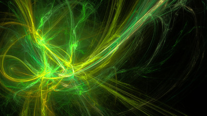 Fantasy chaotic colorful fractal pattern. Abstract fractal shapes. 3D rendering illustration background or wallpaper