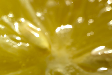 Yellow background with white shiny veins and bones of lemon