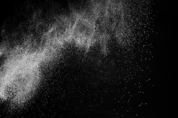 white powder splash for makeup artist or graphic design