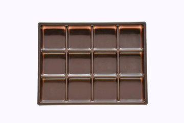 Plastic box for candy And a small dessert tray.