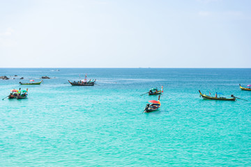 Boat in the sea at Phuket, Thailand.