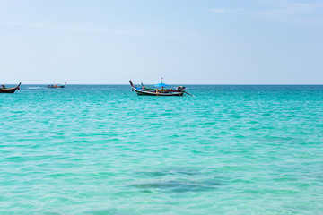 Boat in the sea at Phuket, Thailand.