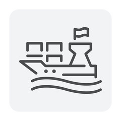 shipping icon black