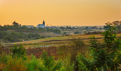 a Beautiful countryside near Lviv in Ukraine