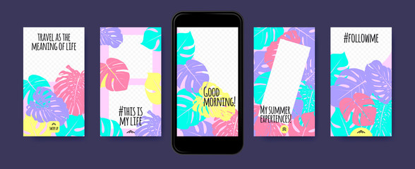 Stories Templates for Social Media Design. © ingara