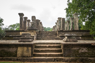 Fototapeta premium Sri Lanka, Polonnaruwa, Chamber House of Nissankamall