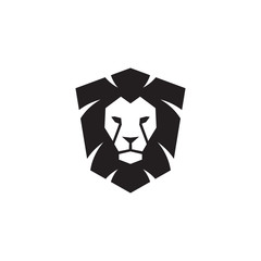 Lion head - vector logo template creative illustration.  strong, power concept symbol. Design element. - Vector