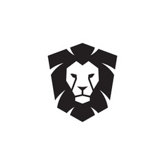 Lion head - vector logo template creative illustration.  strong, power concept symbol. Design element. - Vector