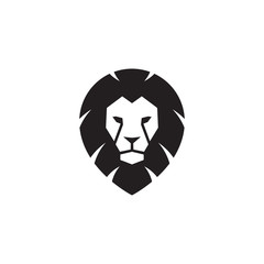 Lion head - vector logo template creative illustration.  strong, power concept symbol. Design element. - Vector