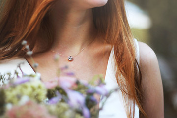 necklace with diamond