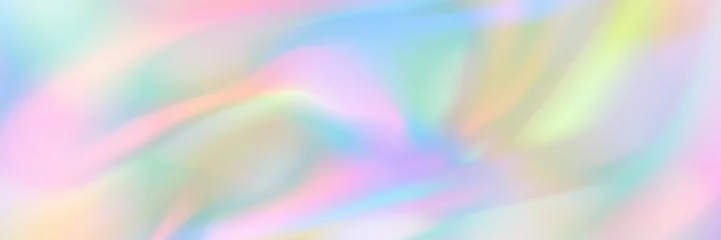 Foto op Plexiglas horizontal abstract pastel holographic texture design for pattern and background © eNJoy Istyle