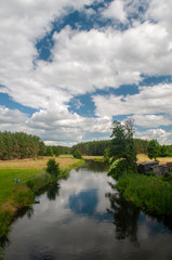 Fototapeta na wymiar Flußlandschaft