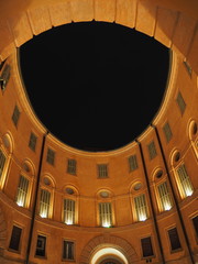 Ferrara, Italy. Rotonda Foschini by night.
