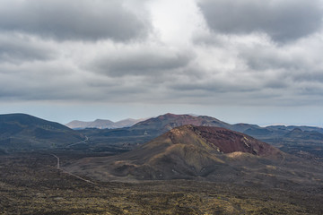 Volcanic cone ,Timanfaya National Park, Lanzarote, Spain