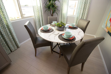 Dining Area With Four Place Settings