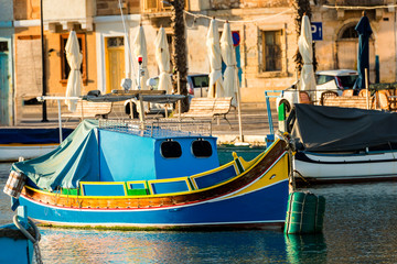 Fototapeta na wymiar Fishing Boats in Harbour