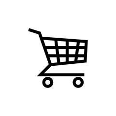 Shopping icon vector. Shopping cart icon