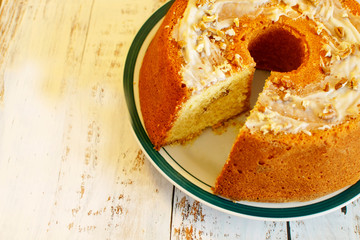 Bundt cake; sock it to me cake with cinnamon filling