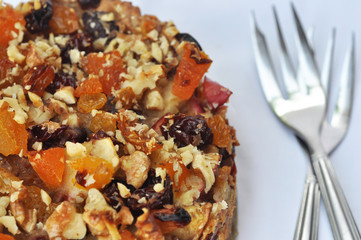 Mixed fruit and Apple Cake