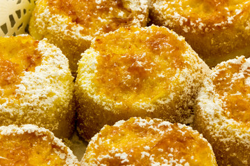 Sweet donuts with jam