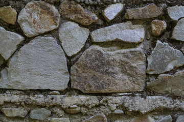 Texture Fragment of the wall stonework Horizontal