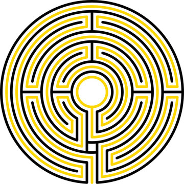 Chartres maze, 7 circuits