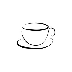 Cup icon vector illustration on white background