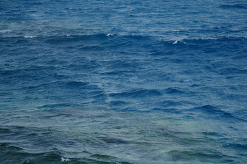 Obraz na płótnie Canvas Blue sea water. Ocean surface for natural background