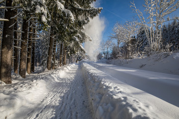 Obraz premium Schneewolke 
