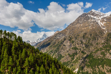 Summer Matterhorn Alps mountain, Swiss