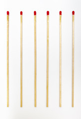 Matches sticks for lighting a fire
