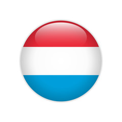 Luxembourg flag on button