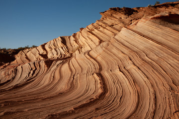 Waves of sandstone across the desert