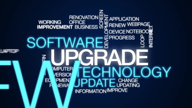 Upgrade animated word cloud. Kinetic typography.