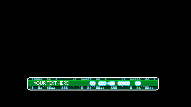 Curved Green Panel Lower Third