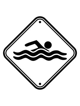 recommend clip art: vorsicht schild gefahr warnung zone achtung wasser wellen cool logo design schwimmen piktogramm baden schwimmbad sport spaß tauchen hallenbad clipart schwimmer