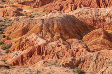 red canyon, canyon and blue sky