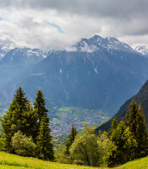 Summer Alps mountain, Switzerland