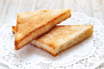 toast bread on a light background