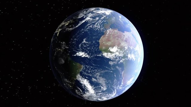 Realistic 3d animated earth showing the borders of the country Uzbekistan and the capital Tashkent in 4K resolution