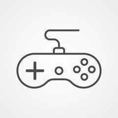 Game controller vector icon sign symbol