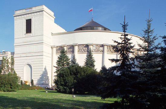 Sejm, House Of Parliament, Wiejska Street, Poland