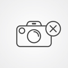 Camera vector icon sign symbol