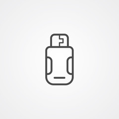 Pen drive vector icon sign symbol